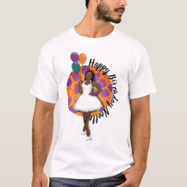 Grattis på födelsedagen! Svart kvinnor, ballonger  T Shirt