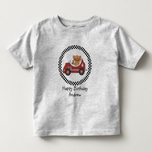 Grattis på födelsedagen Svarta och vita Tävlor Tee
