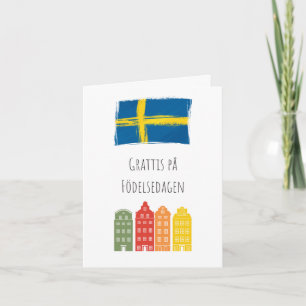 Grattis på födelsedagen svensk födelsedag  kort
