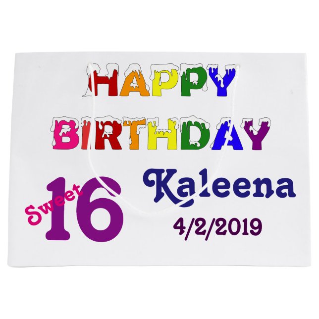 Grattis på födelsedagen Sweet 16 (Framsidan)