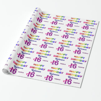 Grattis på födelsedagen Sweet 16 Presentpapper