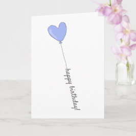 Grattis på födelsedagen - Sweet Lilac Hjärtformade Kort