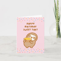 Grattis på födelsedagen Swehoney Egg Tart Sloth