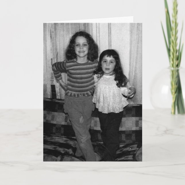 Grattis på födelsedagen - syster helgkort (Framsida)