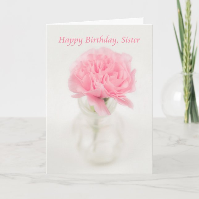 Grattis på födelsedagen syster kort (Framsida)