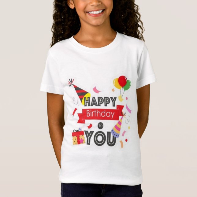 Grattis på födelsedagen t shirt (Framsida)