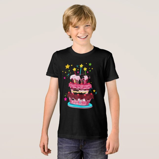 Grattis på födelsedagen t shirt (Framsida Full)