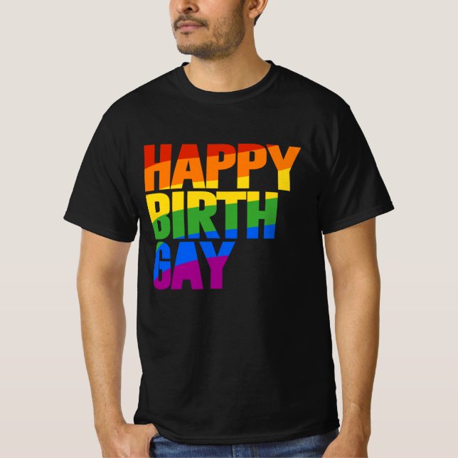 Grattis på födelsedagen t shirt (Framsida)