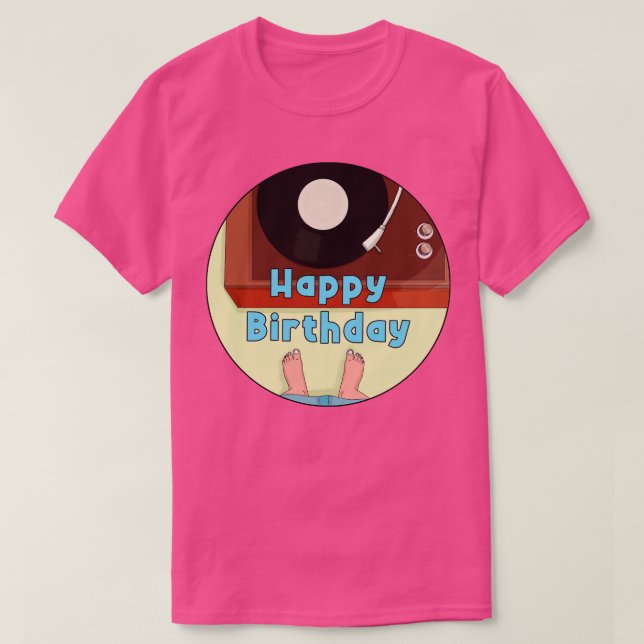 Grattis på födelsedagen t shirt (Design framsida)