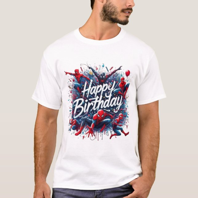 Grattis på födelsedagen t shirt (Framsida)