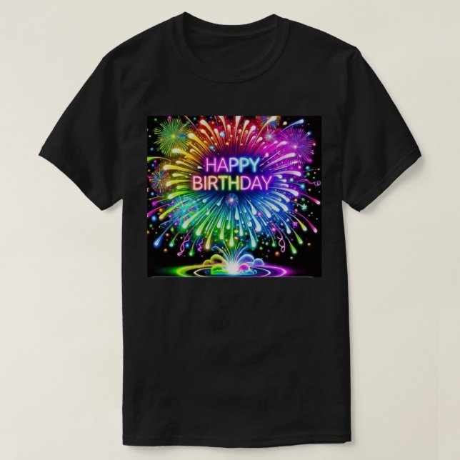 Grattis på födelsedagen T-Shirt (Design framsida)