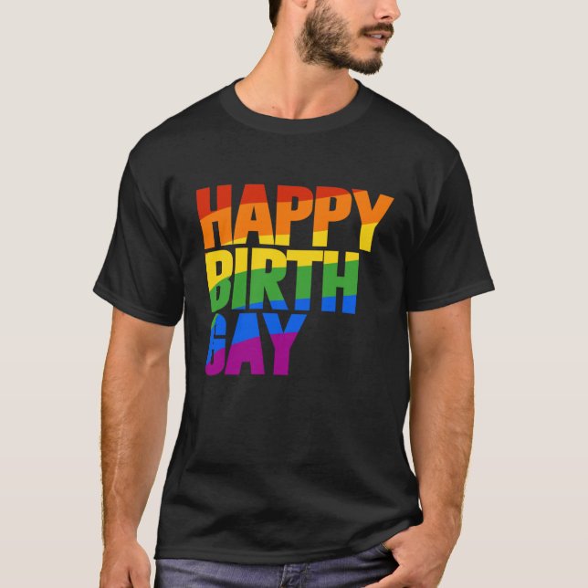 Grattis på födelsedagen t shirt (Framsida)