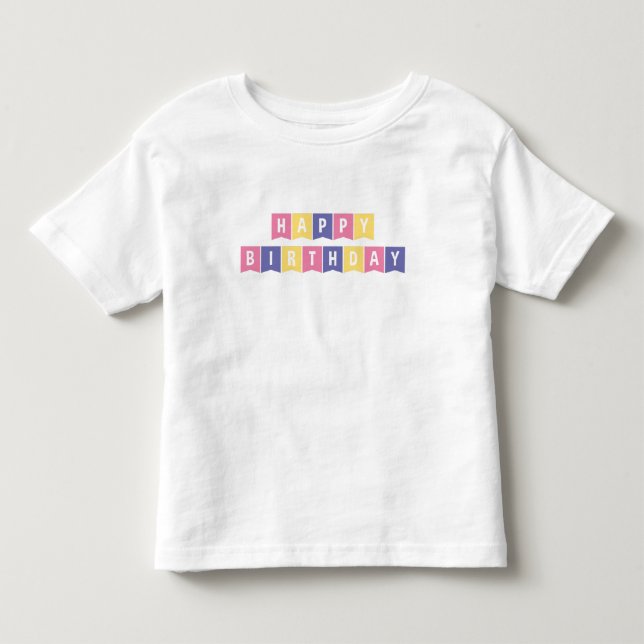 Grattis på födelsedagen T-shirt (Framsida)
