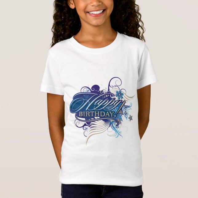 Grattis på födelsedagen t shirt (Framsida)