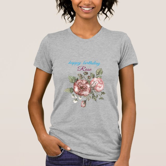 grattis på födelsedagen T-Shirt (Framsida)