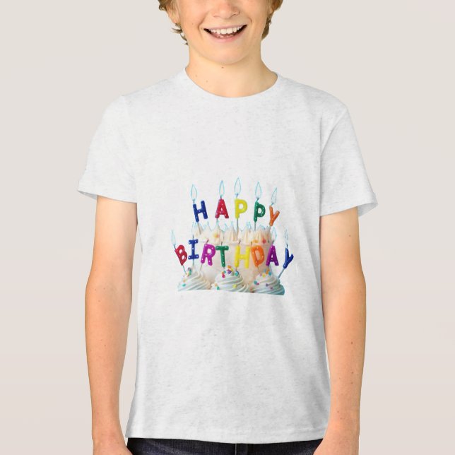grattis på födelsedagen t-shirt (Framsida)
