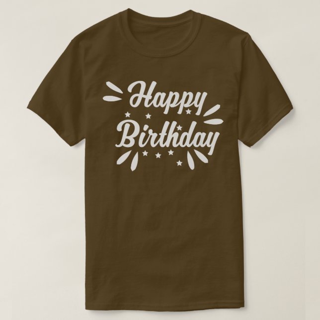 Grattis på födelsedagen t shirt (Design framsida)
