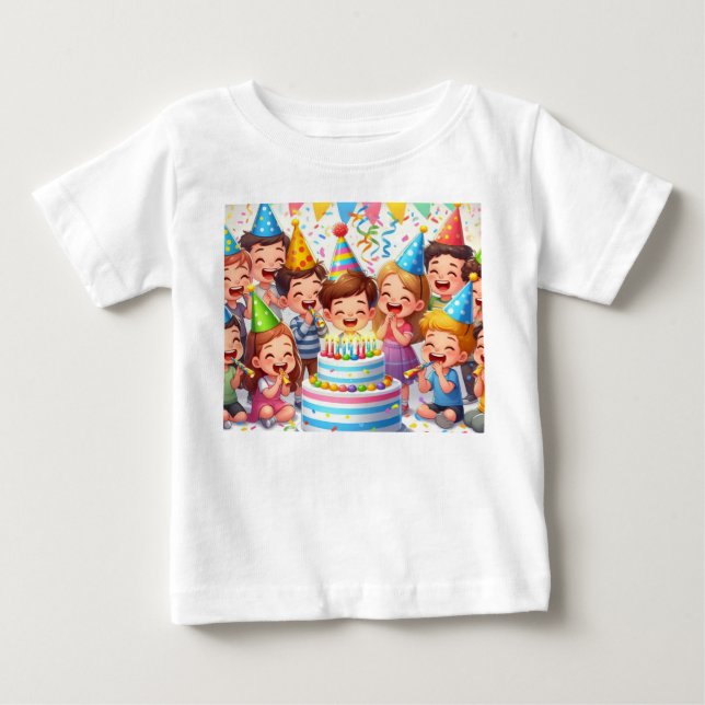 Grattis på födelsedagen t shirt (Framsida)
