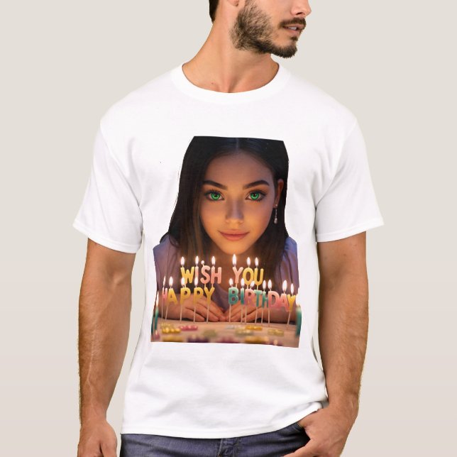 Grattis på födelsedagen t shirt (Framsida)