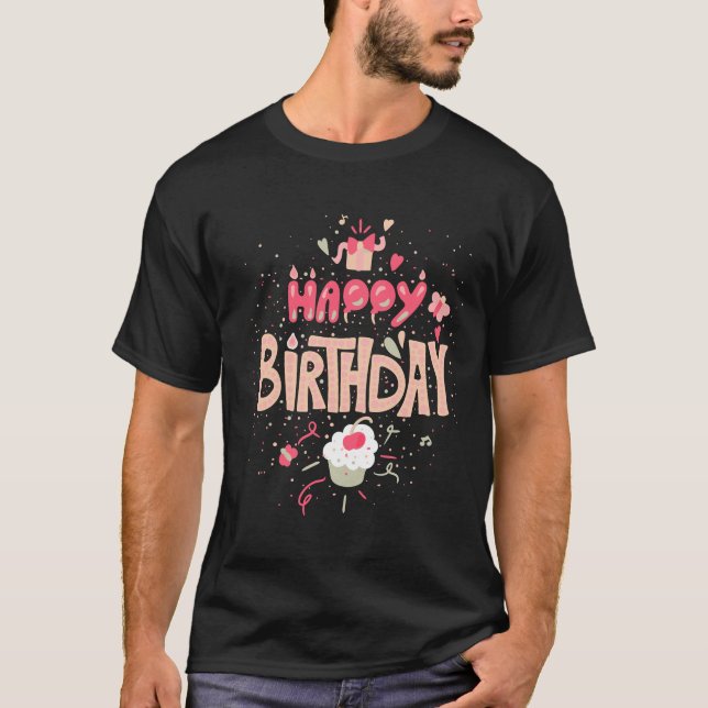 Grattis på födelsedagen T Shirt 2024 (Framsida)