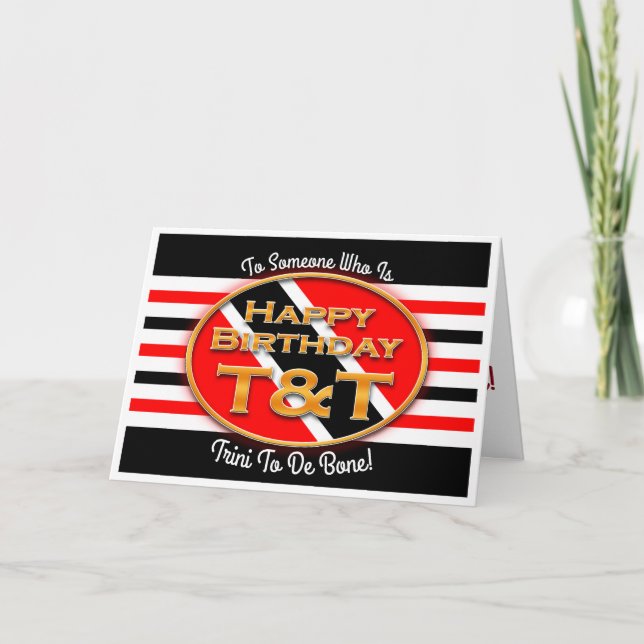 Grattis på födelsedagen T&T Kort (Framsida)