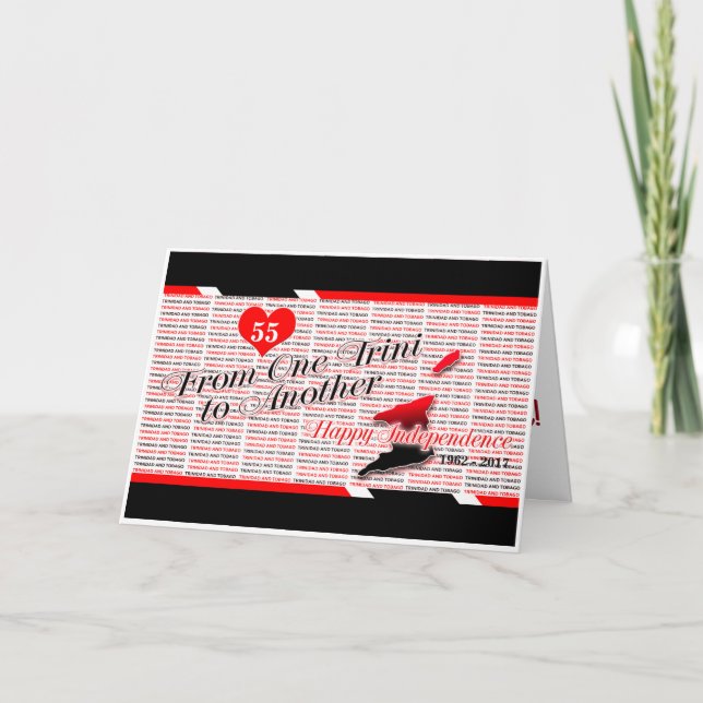 Grattis på födelsedagen T&T-oberoende Kort (Framsida)