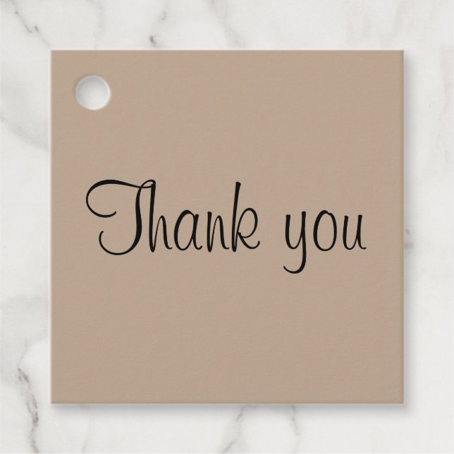 grattis på födelsedagen tack för enkel minimal ele gåvor etiketter (Framsida)