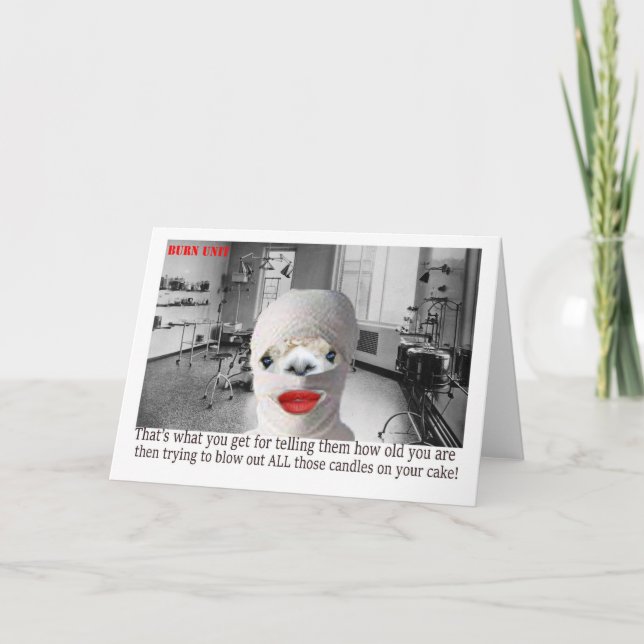 Grattis på födelsedagen tack kort (Framsida)