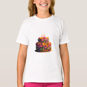 Grattis på födelsedagen tårta t shirt