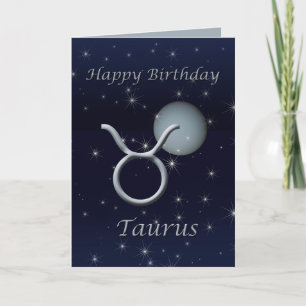 Grattis på födelsedagen Taurus Venus-hälsningskort Kort