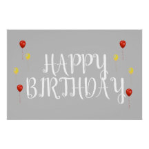 Grattis på födelsedagen-tecken