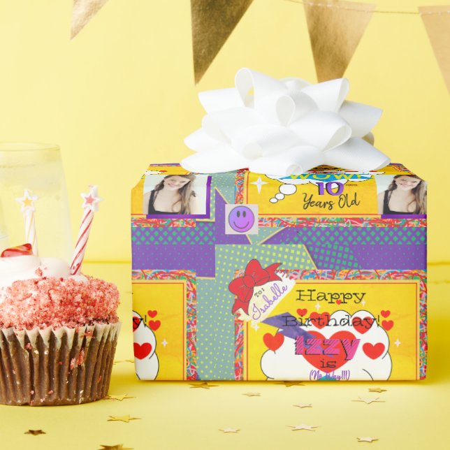 grattis på födelsedagen Tecknad Bok Titta på Pappe Presentpapper (Födelsedagsfest)