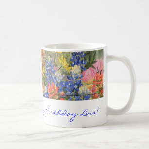 Grattis på födelsedagen! Texas vildblommamugg Kaffemugg