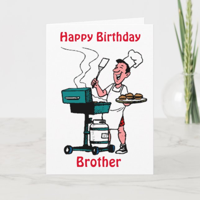 GRATTIS PÅ FÖDELSEDAGEN TILL BÄSTA GRILLMASTER *BR KORT (Framsida)