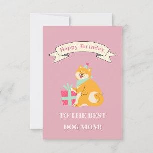 Grattis på födelsedagen till Bästa Hund Mamma! Smi Tack Kort