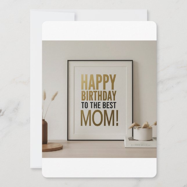 Grattis på födelsedagen till bästa Mamma någonsin Meddelande (Framsida)
