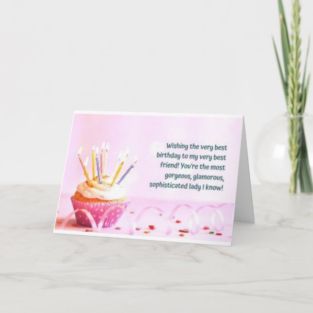 GRATTIS PÅ FÖDELSEDAGEN TILL **BÄSTA VÄNNEN NÅGONS KORT (Framsida)