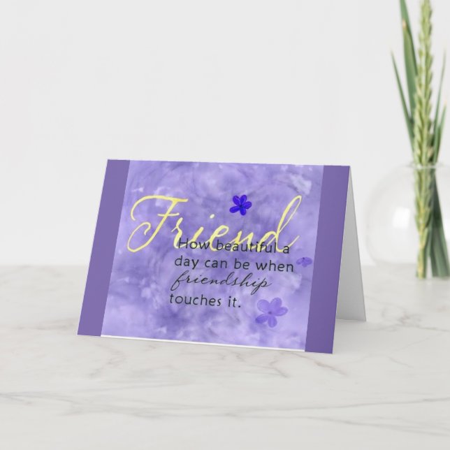 GRATTIS PÅ FÖDELSEDAGEN TILL "BÄSTA VÄNNEN NÅGONSI KORT (Framsida)