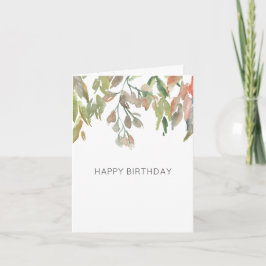 Grattis på födelsedagen till Blommigten Färgvatten Anteckningskort