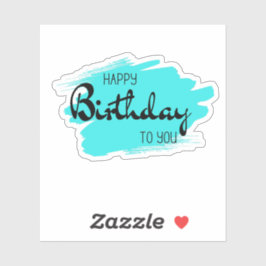 Grattis på födelsedagen till dekal