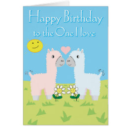 Grattis på födelsedagen till den älskar jag - OBS kort