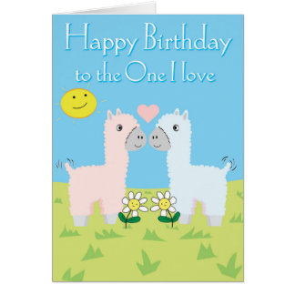 Grattis på födelsedagen till den älskar jag - OBS kort