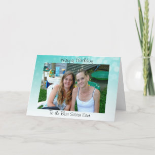 Grattis på födelsedagen till den bäst systern kort