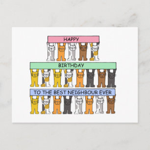 grattis på födelsedagen till den bästa grannen någ vykort