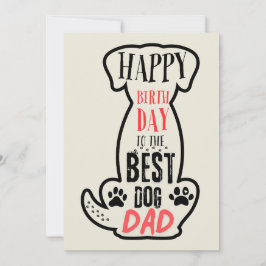 Grattis på födelsedagen till det bästa Hund-kortet Inbjudningar