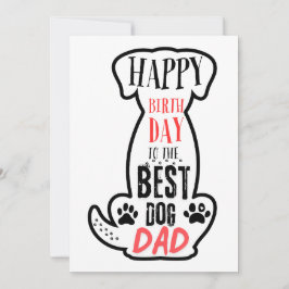 Grattis på födelsedagen till det bästa Hund-kortet Inbjudningar