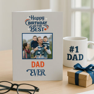 Grattis på födelsedagen till det bästa Pappa någon Kort