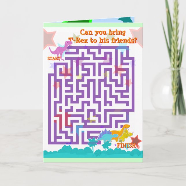 Grattis på födelsedagen till dig Blue Tecknad Dino Kort (Framsida)