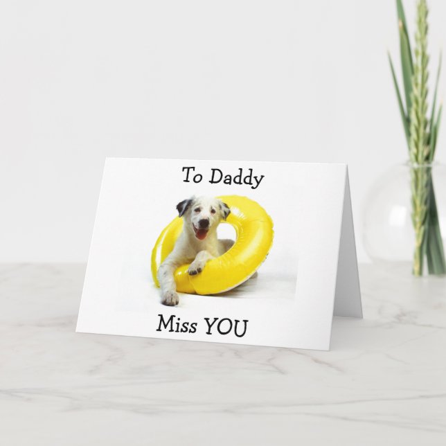 GRATTIS PÅ FÖDELSEDAGEN TILL DIG **DADDY** I TJÄNS KORT (Framsida)