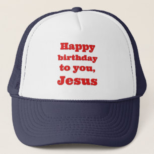 Grattis på födelsedagen till dig, Jesus, julklapp Keps